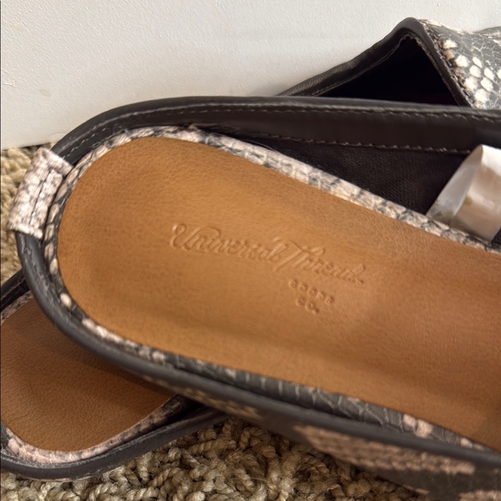 Universal Thread Snakeskin Patterned Mules - Picture 2 of 3